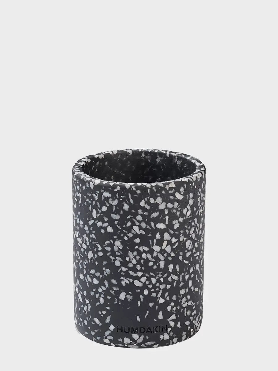 HUMDAKIN Lucca - Terrazzo Vase m. Låg Terrazzo 115 Black